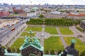 Aerial view of Lustgarten near Berliner Dom, Berlin, Germany