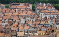 Aerial view of Lyon city, France Royalty Free Stock Photo