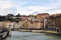 Aerial view of Lyon, France Royalty Free Stock Photo