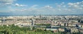 Aerial View of Lyon France Royalty Free Stock Photo