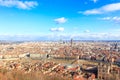 Aerial view of Lyon old town, France Royalty Free Stock Photo