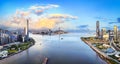 Aerial view of Macau Island urban building skyline Royalty Free Stock Photo