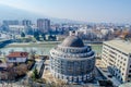 aerial view of macedonian capital skopje taken from the kale fortress....IMAGE