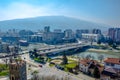aerial view of macedonian capital skopje taken from the kale fortress....IMAGE