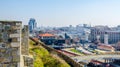 aerial view of macedonian capital skopje taken from the kale fortress....IMAGE