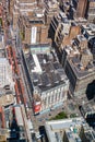 aerial view of Macys department store, NYC