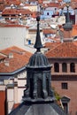 Aerial view of Madrid (Spain) / dome and roofs of the city Royalty Free Stock Photo