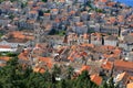 Aerial view of main city square on Hvar Royalty Free Stock Photo