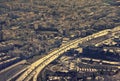 Aerial View of a Main Highway in Tehran