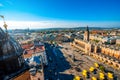 Aerial view on the main market square in Krakow