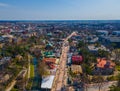 Aerial view of main pedestrian Basanavicius street in Palanga