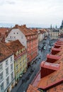 Aerial view of main shopping street Herrengasse, Graz, Austria Royalty Free Stock Photo