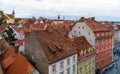 Aerial view of main shopping street Herrengasse, Graz, Austria Royalty Free Stock Photo