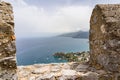 Aerial view of the majestic city of Cefalu in Sicily, southern Italy Royalty Free Stock Photo