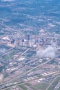 Aerial view of major american city minneapolis minnesota Royalty Free Stock Photo