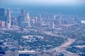 Aerial view of major american city minneapolis minnesota Royalty Free Stock Photo