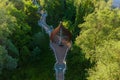 Aerial view of the MakÃÂ³ canopy promenade