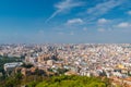 Aerial view of Malaga from Gibralfaro