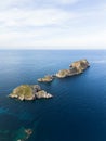 Aerial view of Malgrats Islands in Santa Ponsa Royalty Free Stock Photo