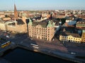 Aerial view Malmo city centre