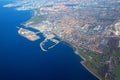 Aerial view of Malmo city in Sweden