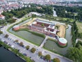 Aerial view of Malmoe Castle, Sweden Royalty Free Stock Photo