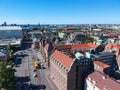 Aerial view Malmo city centre