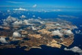Aerial view in the Maltese islands with Malta Comino and Gozo islands Royalty Free Stock Photo