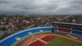 Aerial view of Mandala Krida Stadium. This is one of stadiums in Yogyakarta, Indonesia that will be the stadiums for World Cup U22