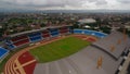 Aerial view of Mandala Krida Stadium. This is one of stadiums in Yogyakarta, Indonesia that will be the stadiums for World Cup U22