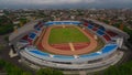 Aerial view of Mandala Krida Stadium. This is one of stadiums in Yogyakarta, Indonesia that will be the stadiums for World Cup U22