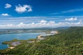 Aerial view of mangrove forests in Morrocoy National Park , Venezuela. Royalty Free Stock Photo