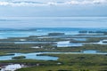 Aerial view of mangrove forests in Morrocoy National Park , Venezuela. Royalty Free Stock Photo