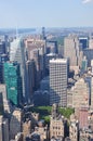 Aerial view of Manhattan from the Empire State Building in New York Royalty Free Stock Photo