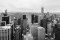 Aerial view of Manhattan roofs Royalty Free Stock Photo