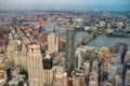 Aerial view of Manhattann New York Royalty Free Stock Photo