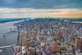 Aerial view of Manhattann New York City Royalty Free Stock Photo