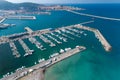 Aerial view of marina in Bar Royalty Free Stock Photo