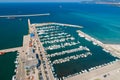 Aerial view of marina in Bar Royalty Free Stock Photo