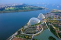 Aerial view of Marina Bay of Singapore Royalty Free Stock Photo