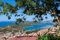Aerial view of the Marina, Gocek, Fethiye, Turkey. Royalty Free Stock Photo