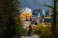 Aerial view of Marktplatz Square - Hallstatt, Austria Royalty Free Stock Photo