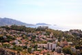 Aerial view of Marseille City coast