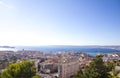 Aerial View of Marseille City and Harbor, France Royalty Free Stock Photo