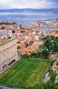 Aerial View of Marseille City and its Harbor, France Royalty Free Stock Photo