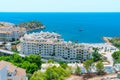 Aerial view of Mascarat Beach in Altea, Spain Royalty Free Stock Photo