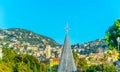 Aerial view of Massena square in Nice during Christmas, France Royalty Free Stock Photo