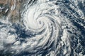 Majestic Cyclone From Above Royalty Free Stock Photo