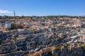 Aerial view of Matera city in the region of Basilicata in Southern Italy Royalty Free Stock Photo