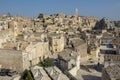 Aerial view of Matera on Italy